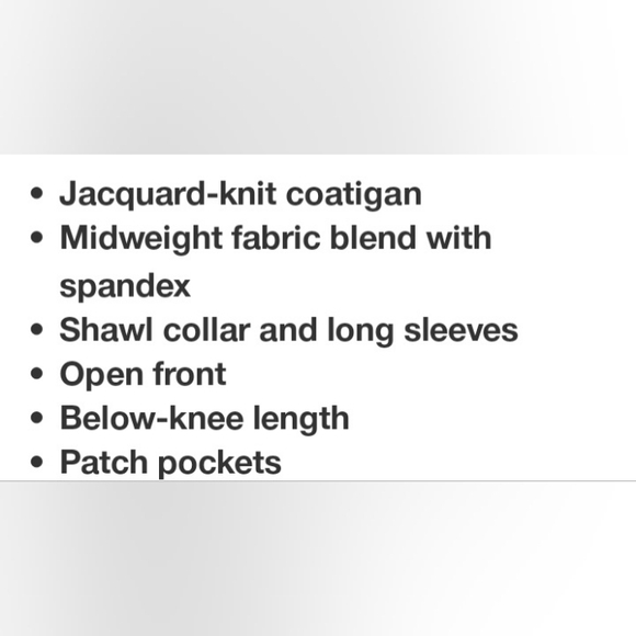 Jacquard knit coatigan - Picture 7 of 7